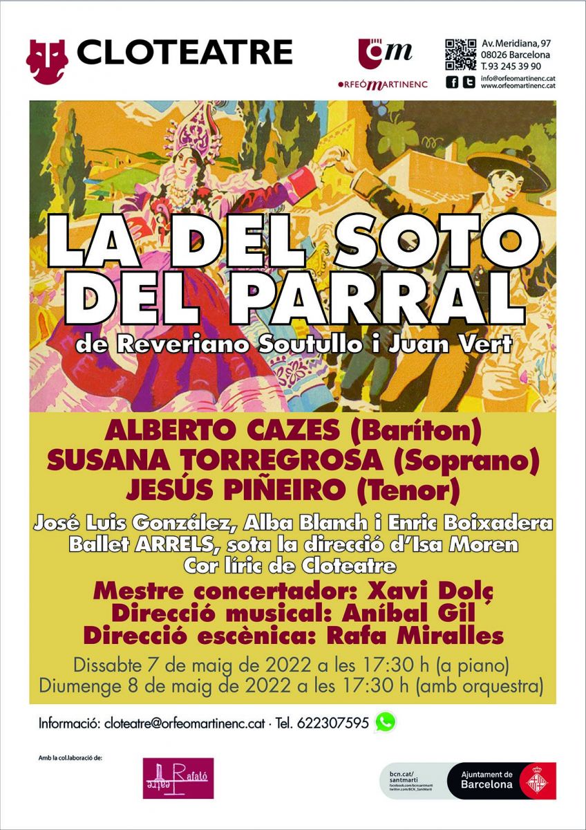 Sarsuela LA DEL SOTO DEL PARRAL de Soutullo i Vert