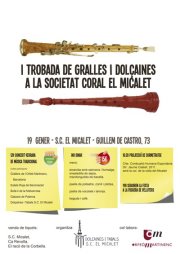 1ª TROBADA DE DOLÇAINES I GRALLES A LA S.C. EL MICALET DE VALÈNCIA